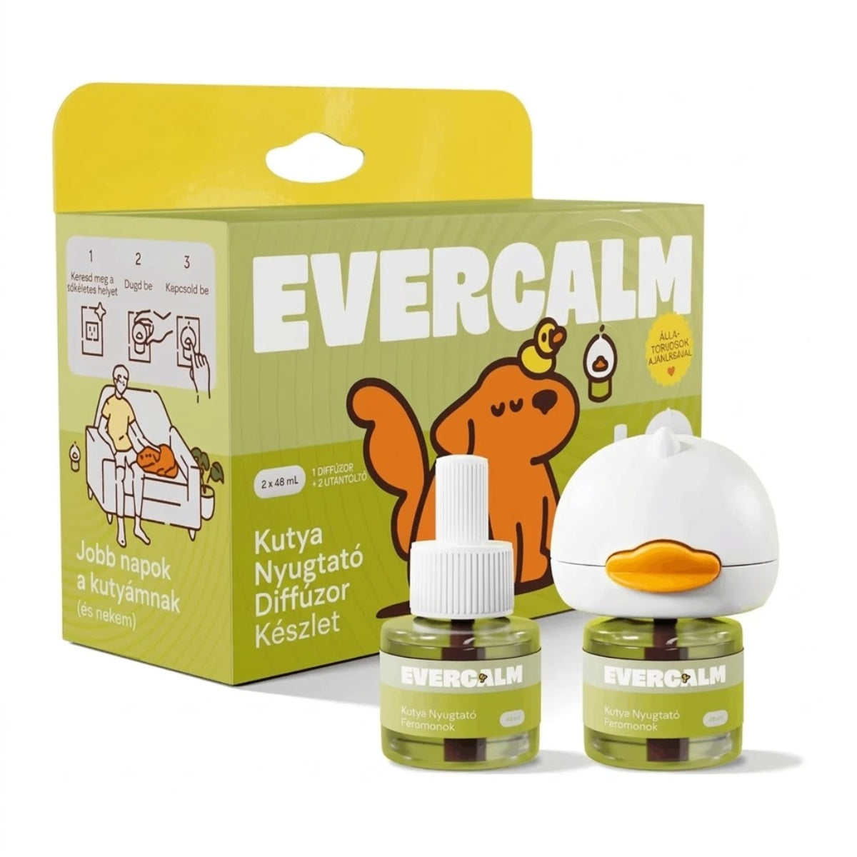 EVERCALM - Kutya Nyugtató Diffúzor Készlet