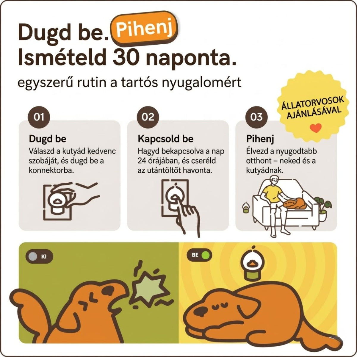 EVERCALM - Kutya Nyugtató Diffúzor Készlet